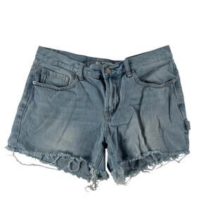 Refrain Los Angeles Juniors Blue Denim Shorts - Light Wash - Size 11 / 30
